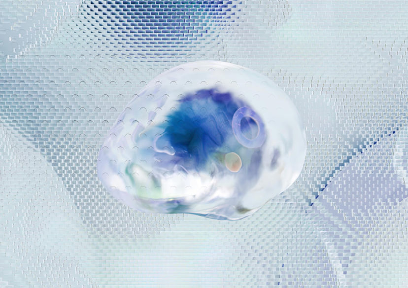Esfera digital con efectos azules representando transformación digital